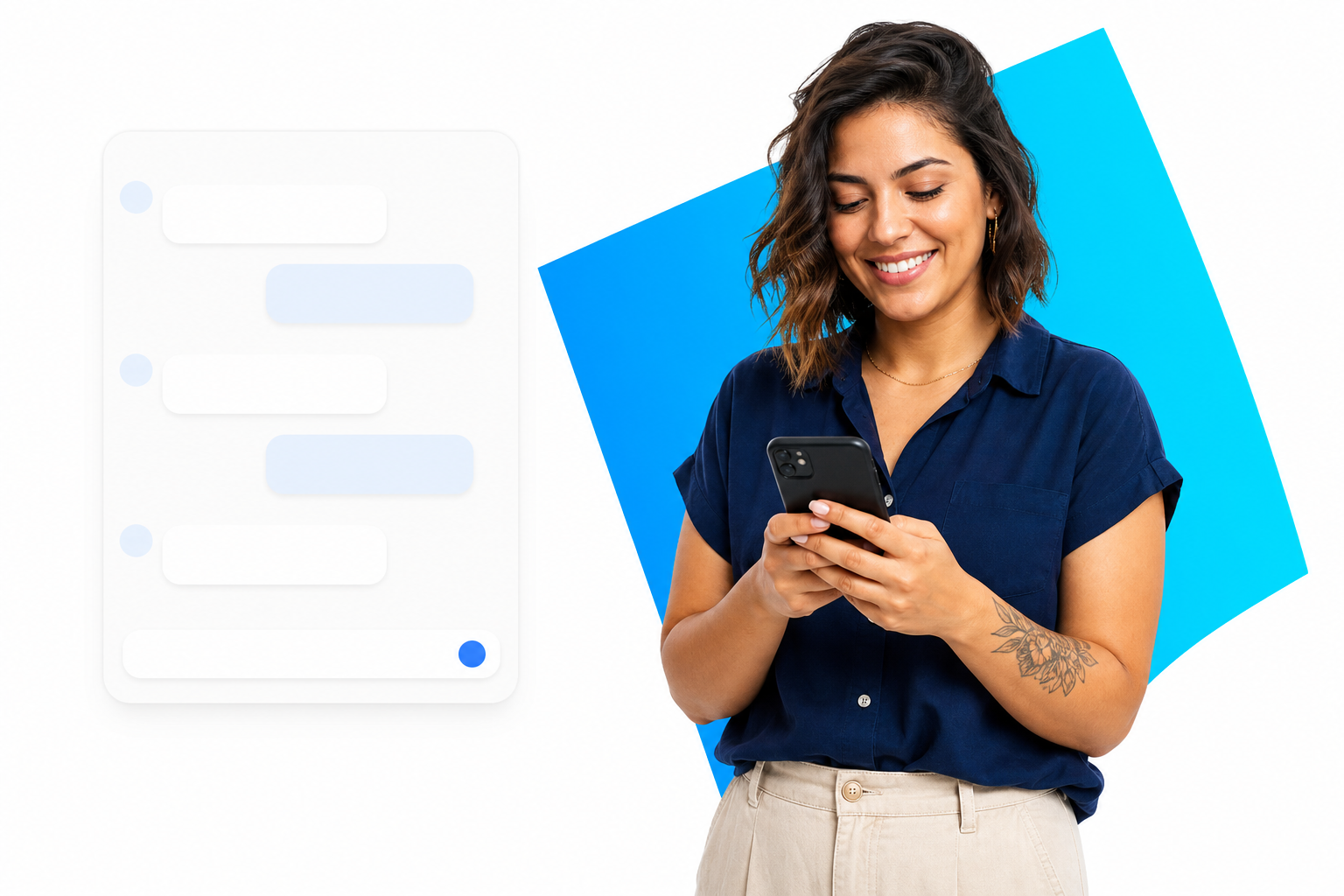 Profissional atendendo clientes pelo celular com apoio da WINco